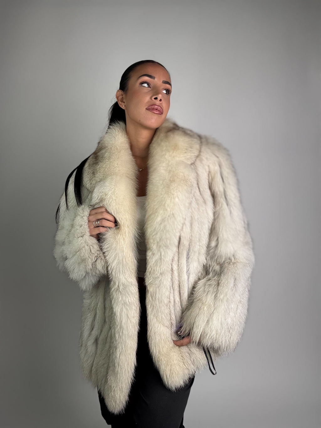 Giacca in volpe della groenlandia N935