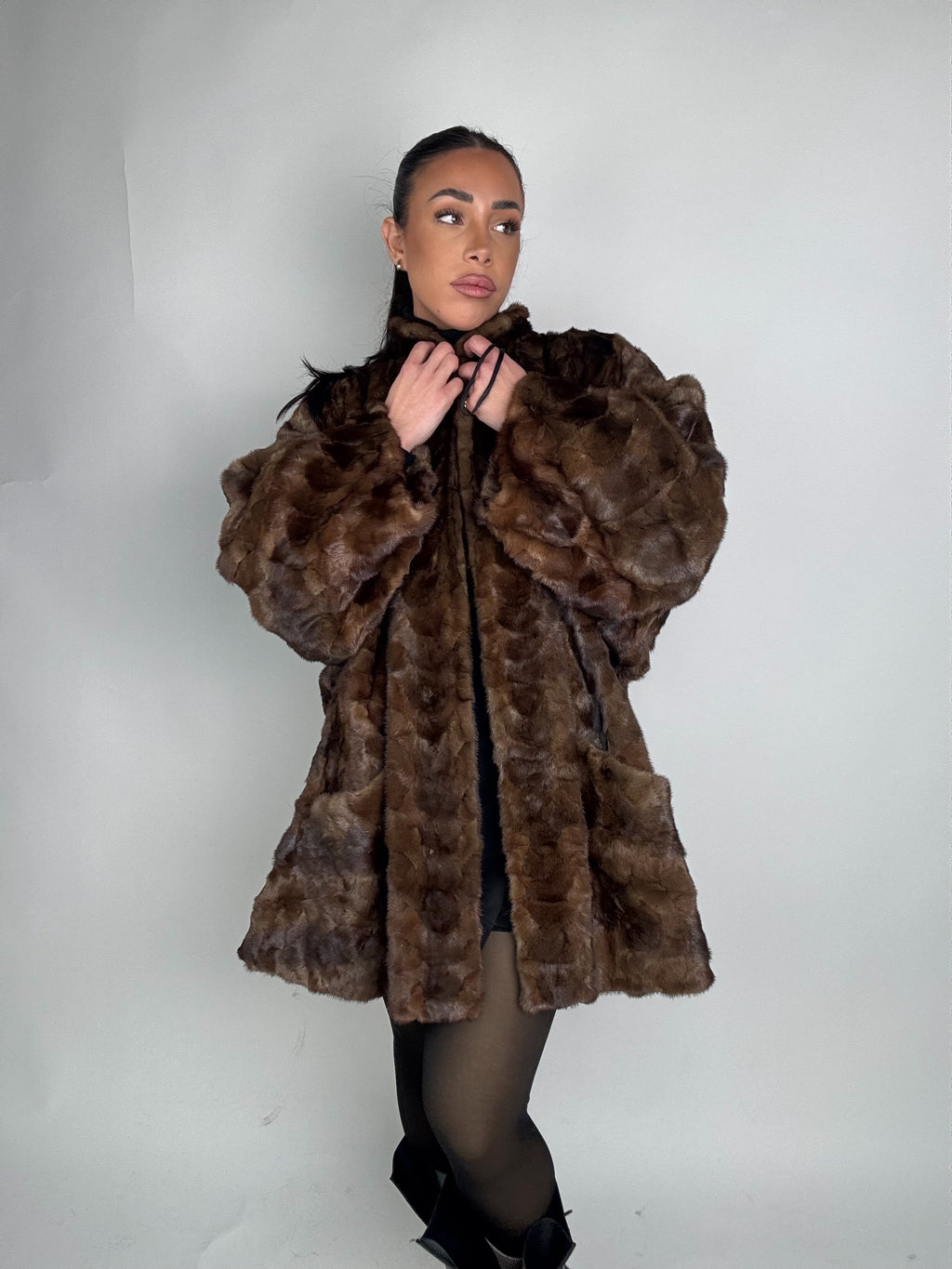Cappotto in visone N424
