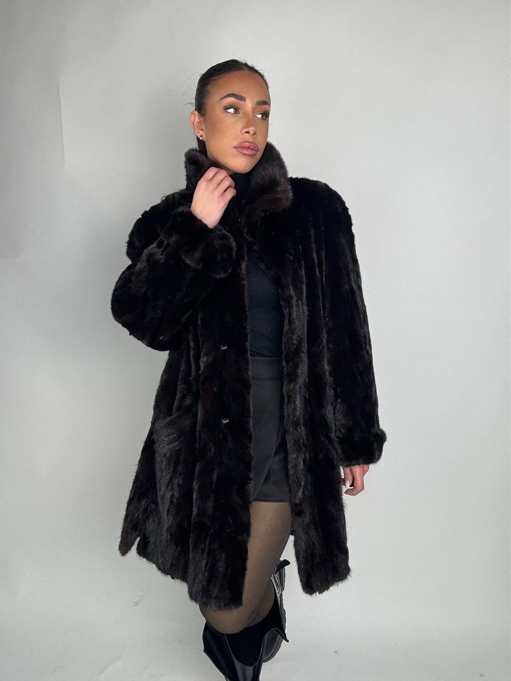 Cappotto in visone N425