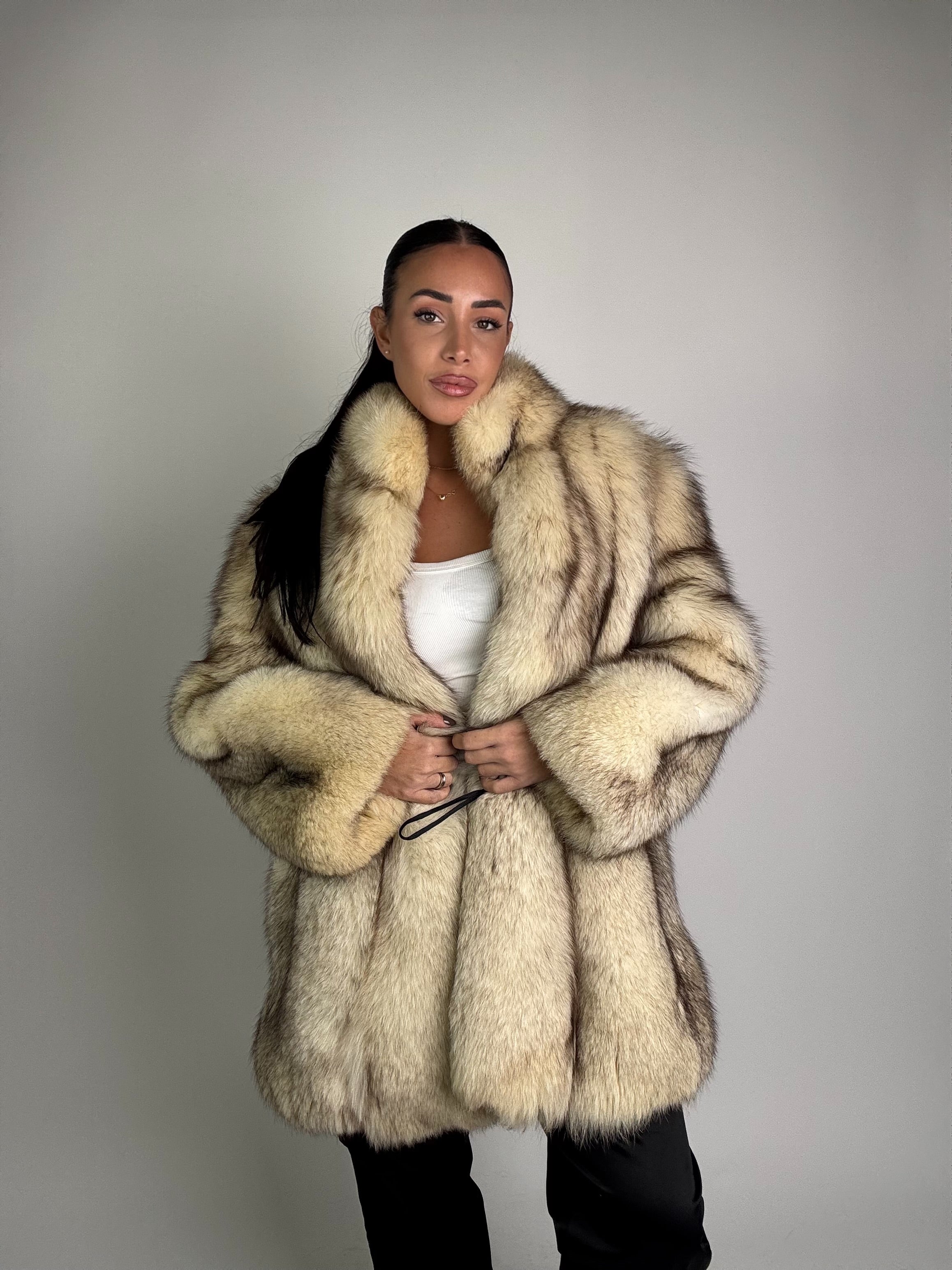 Giacca in volpe della groenlandia N937