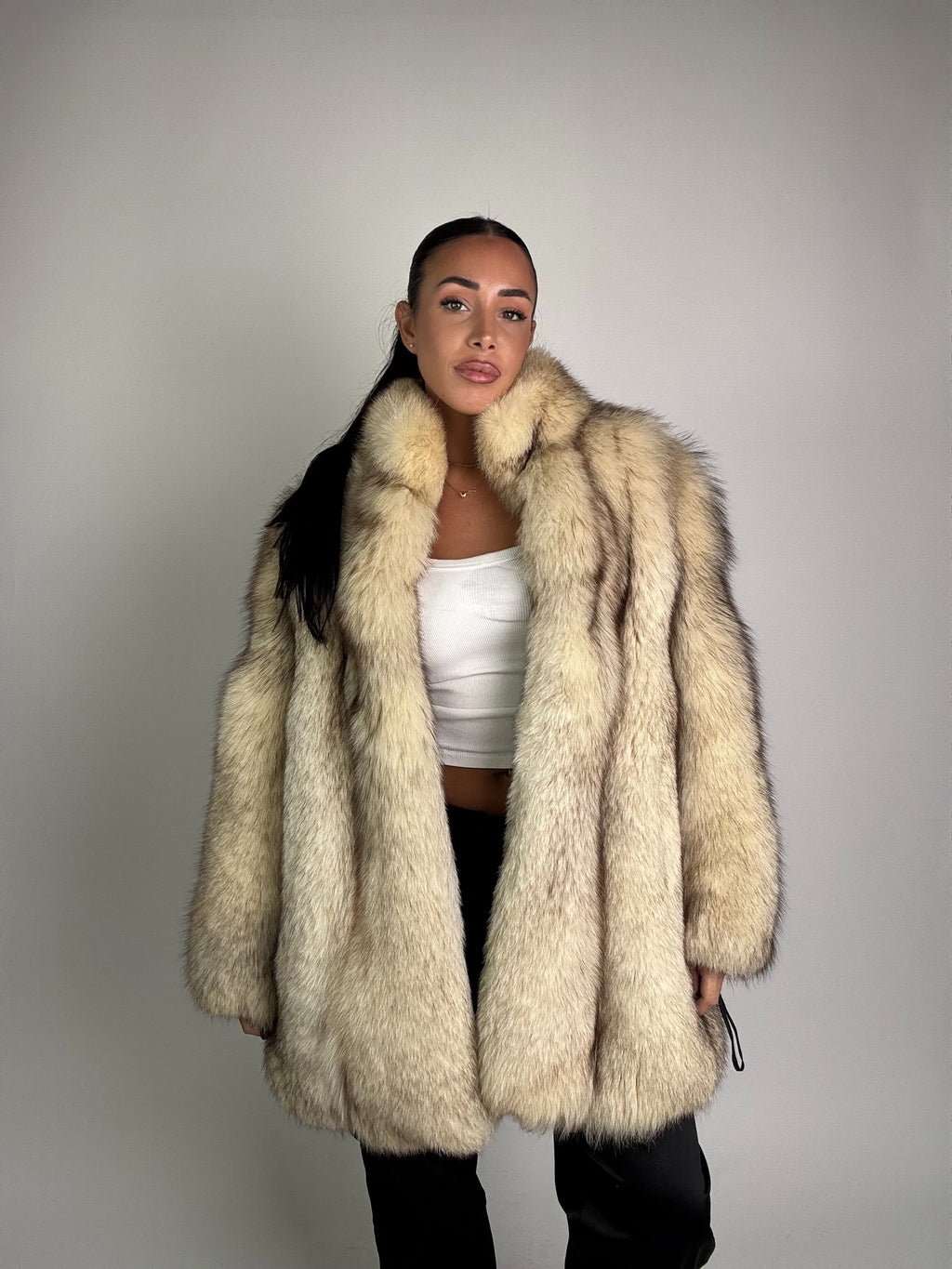 Giacca in volpe della groenlandia N937