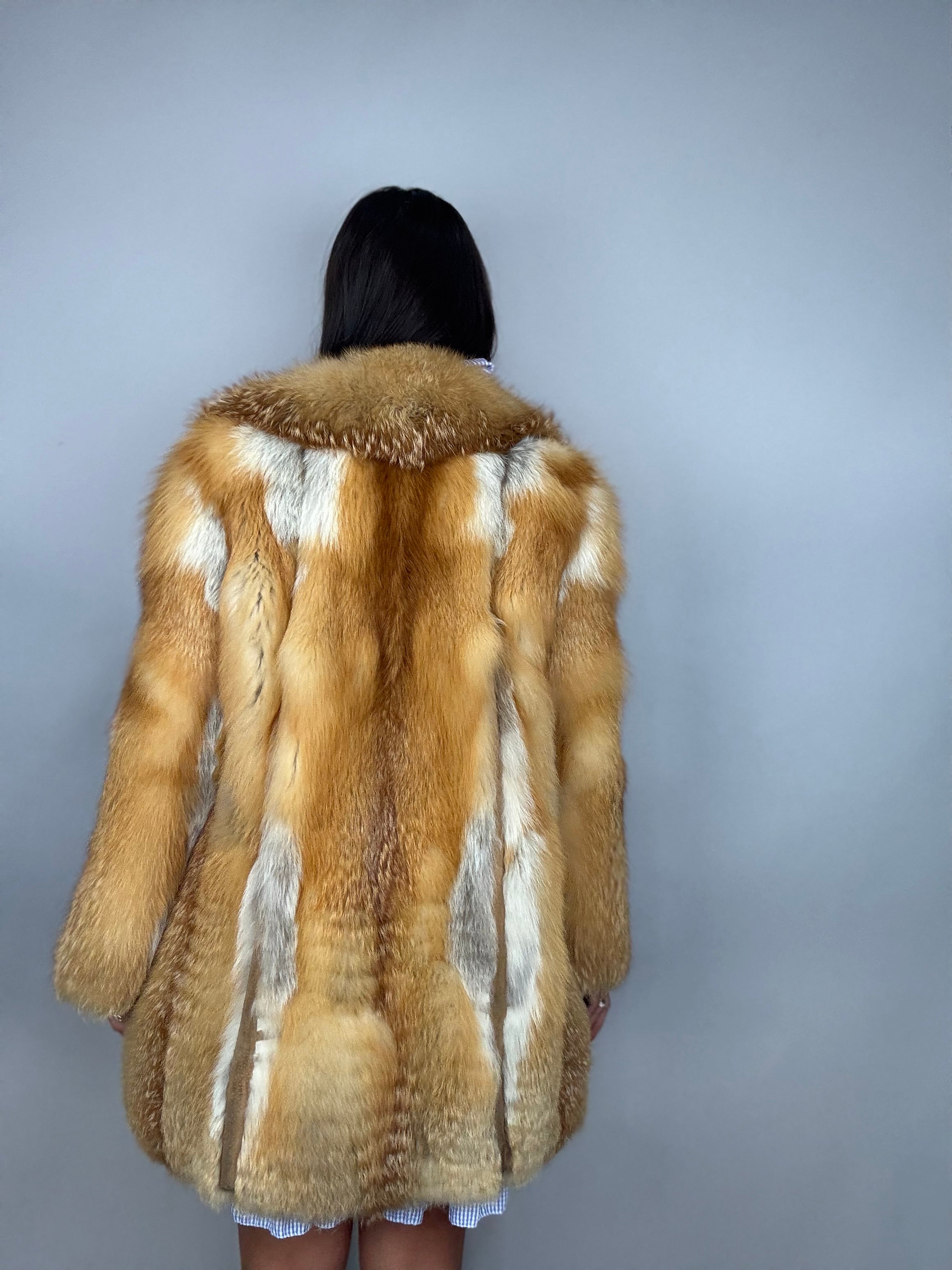 Giacca in volpe rossa