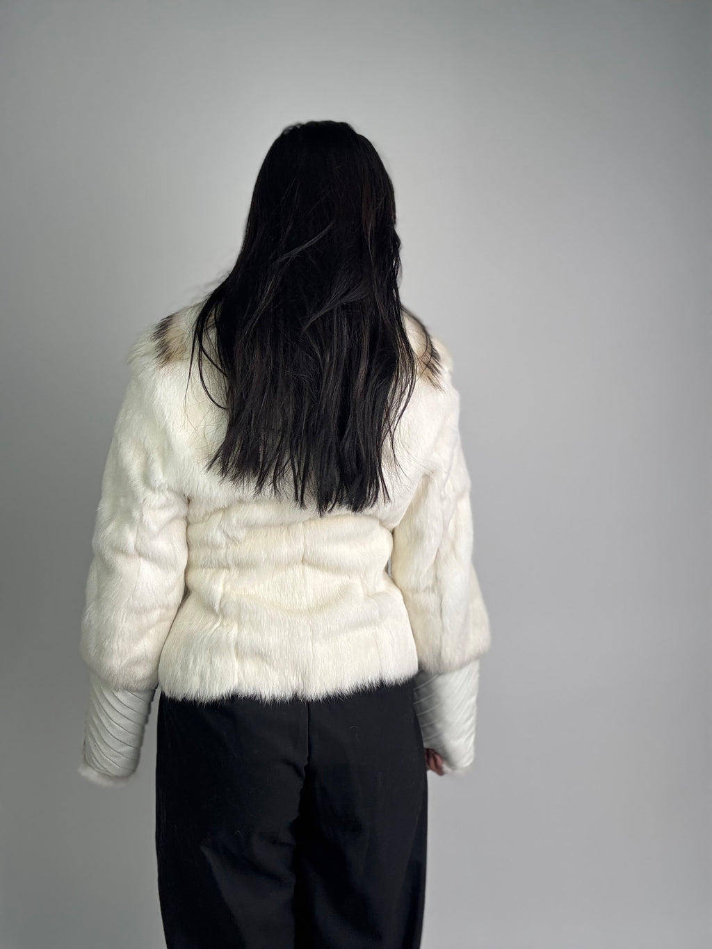 Giacca in lapin e volpe N940