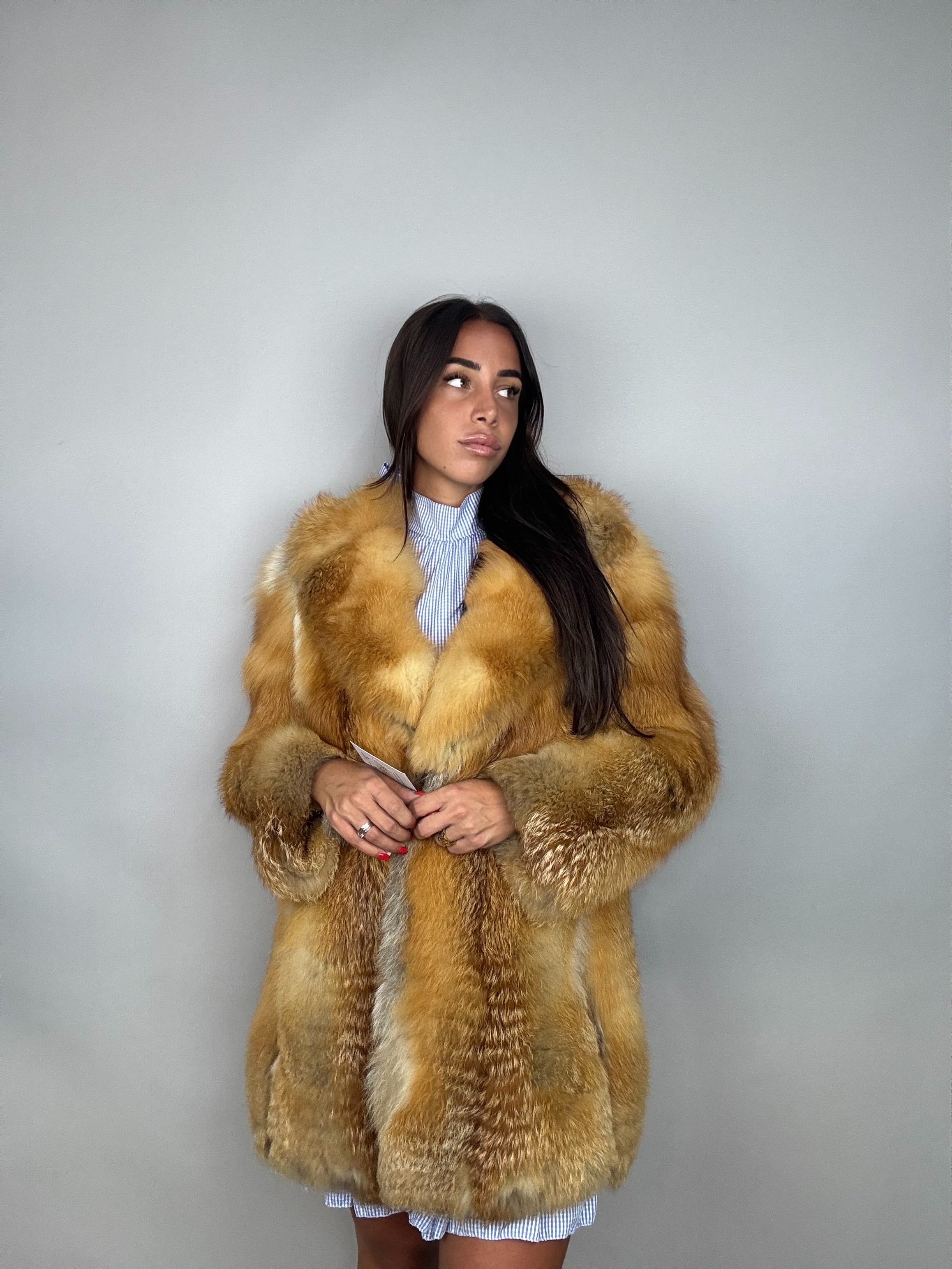 Giacca in volpe rossa