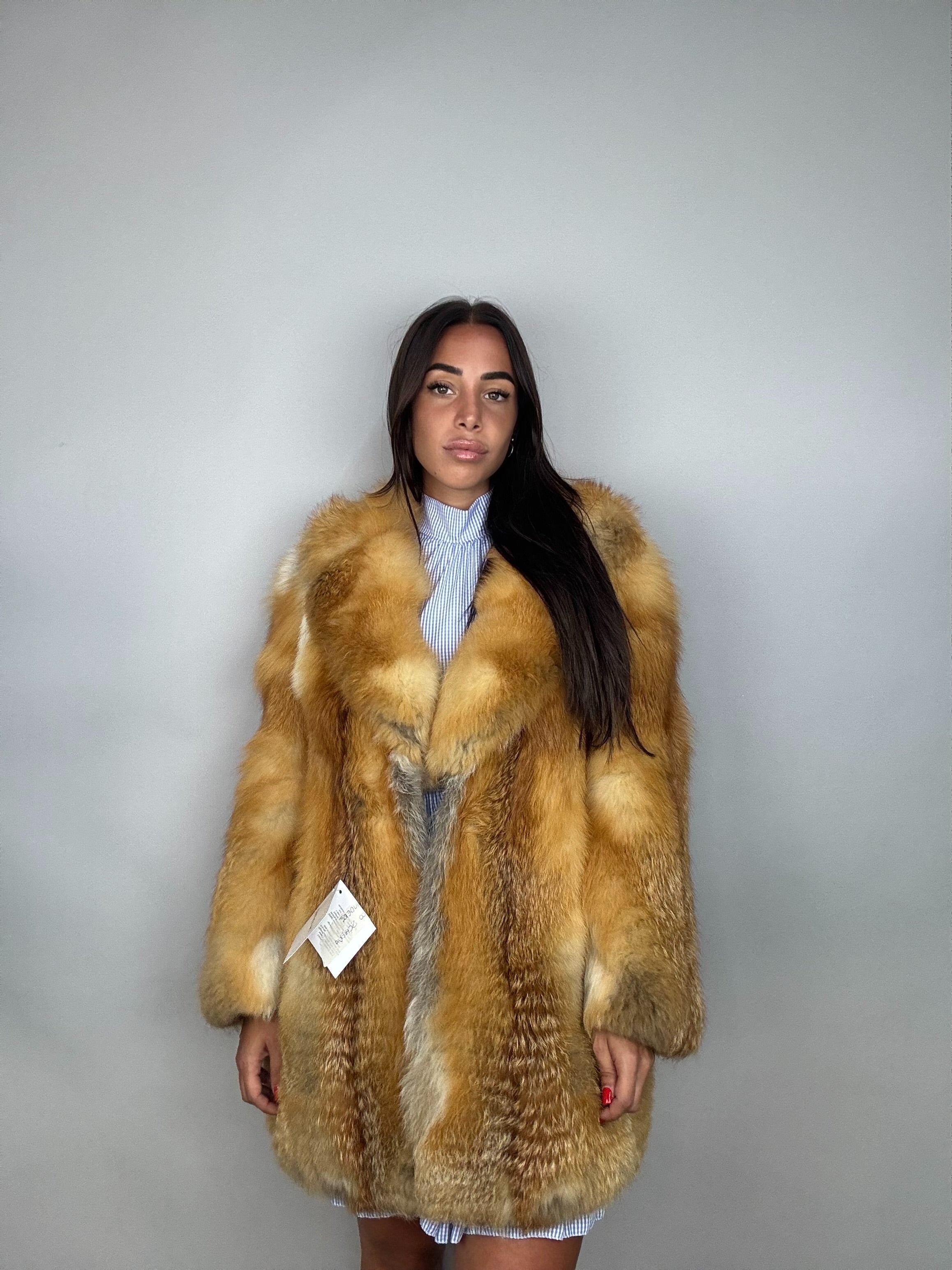 Giacca in volpe rossa