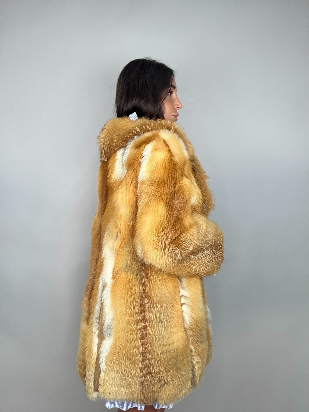 Giacca in volpe rossa