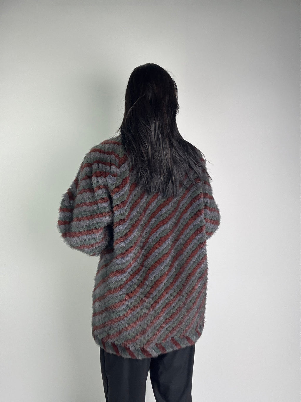 Giacca in visone reversibile N204