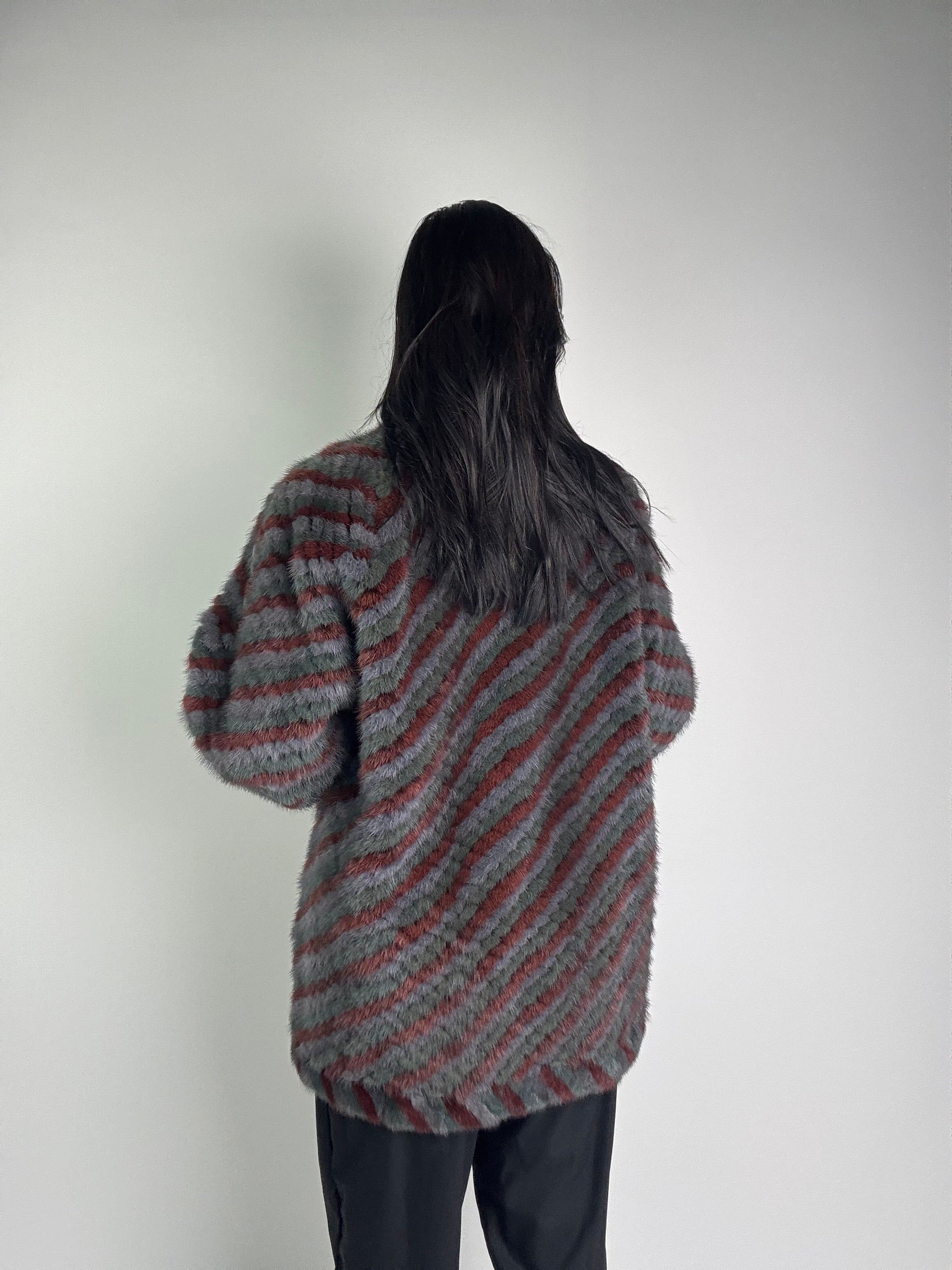 Giacca in visone reversibile N204