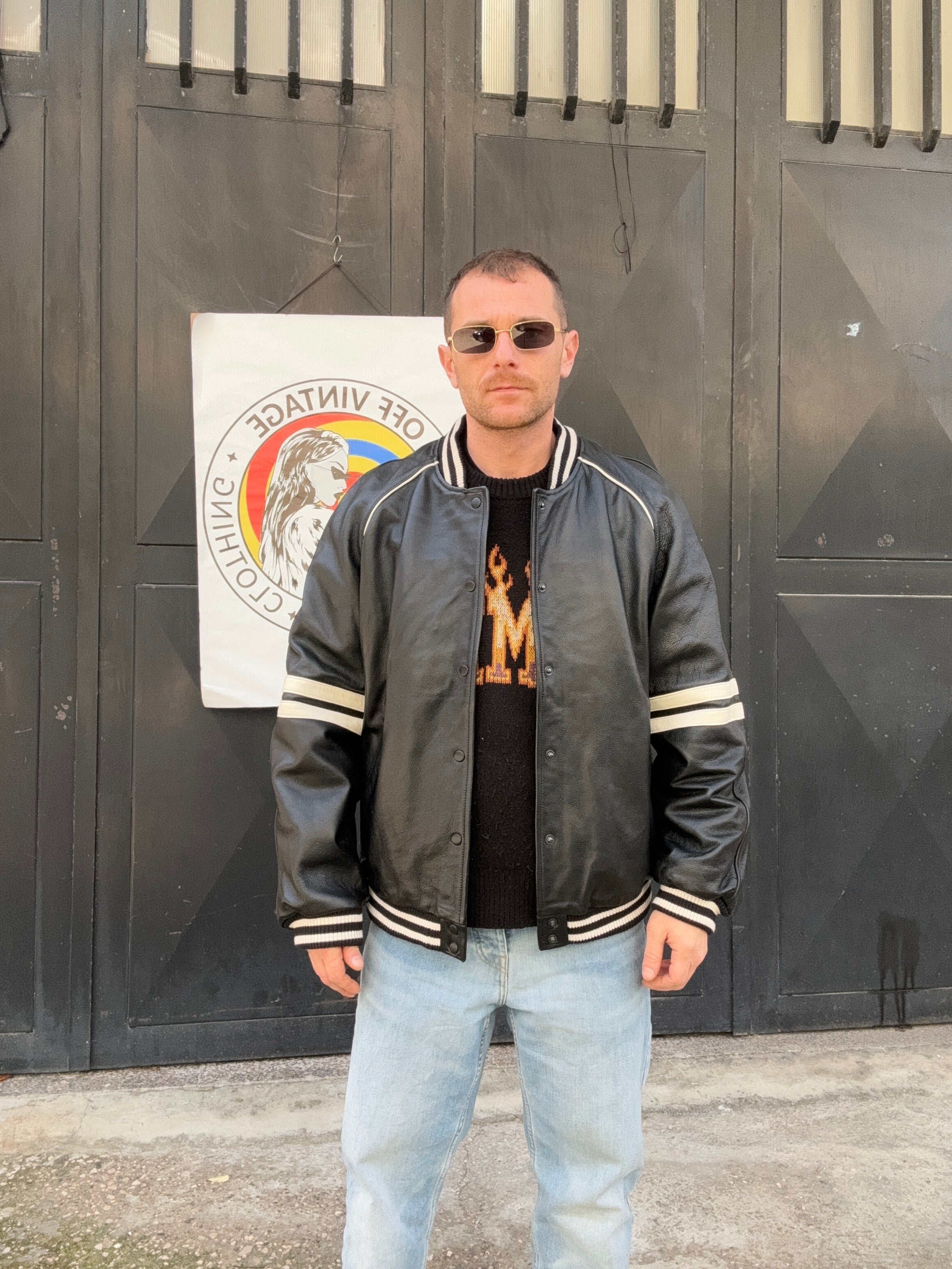 Bomber in pelle
