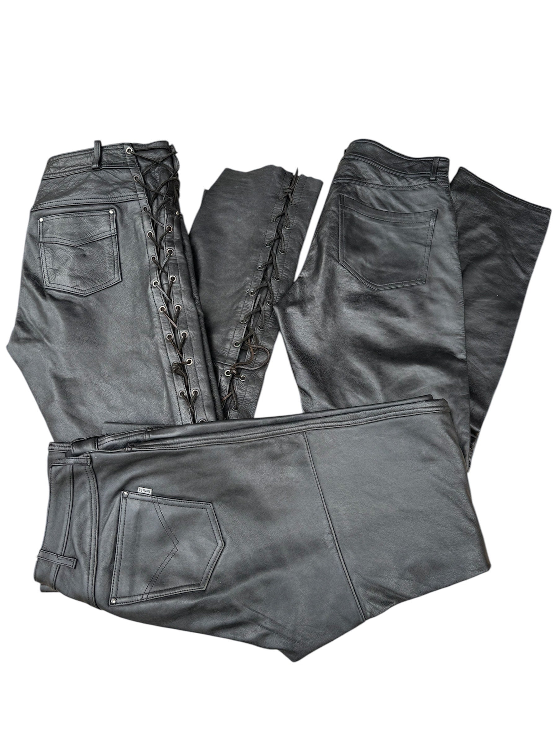 Box 3 pieces leather pants