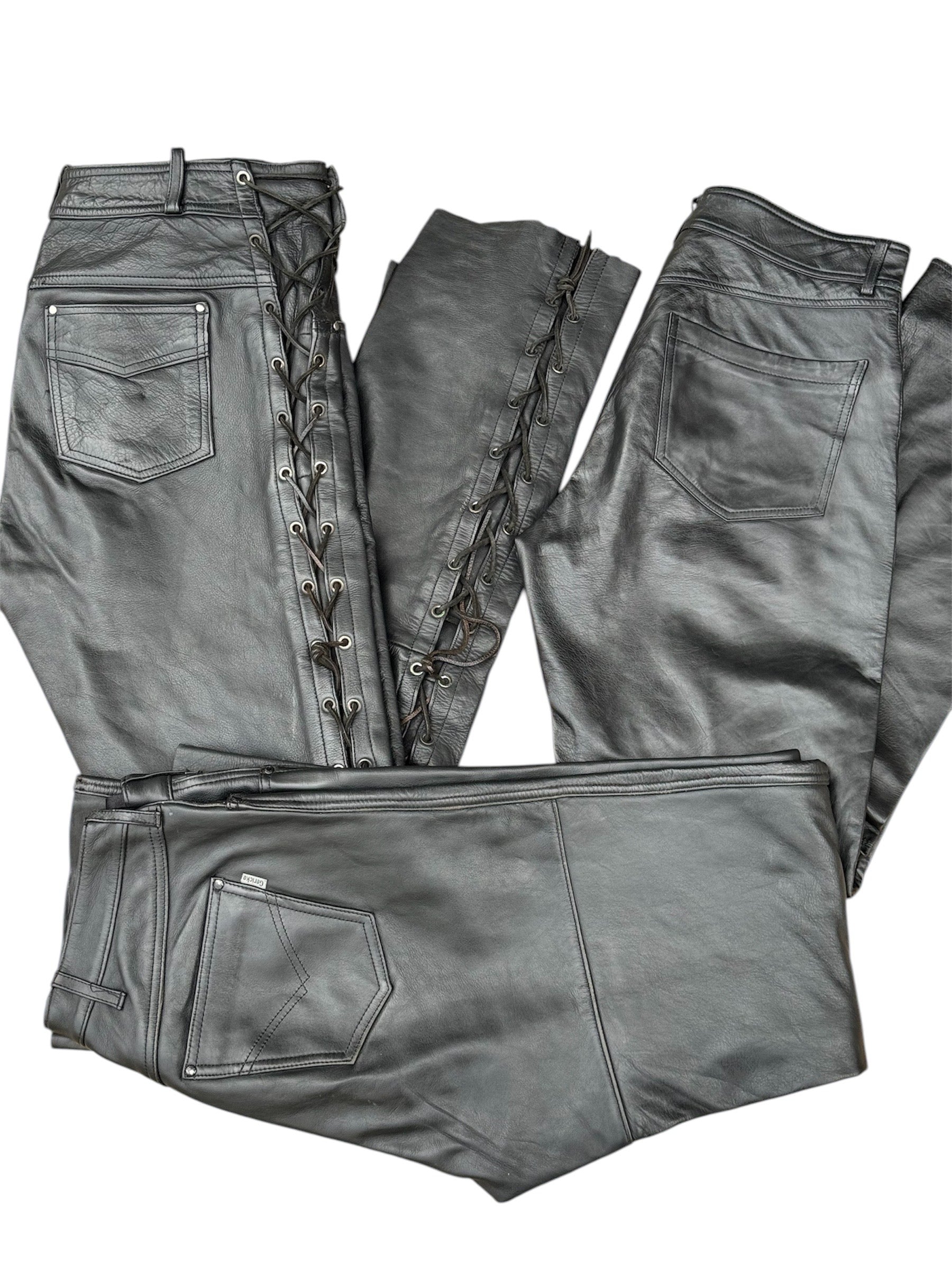 Box 3 pieces leather pants