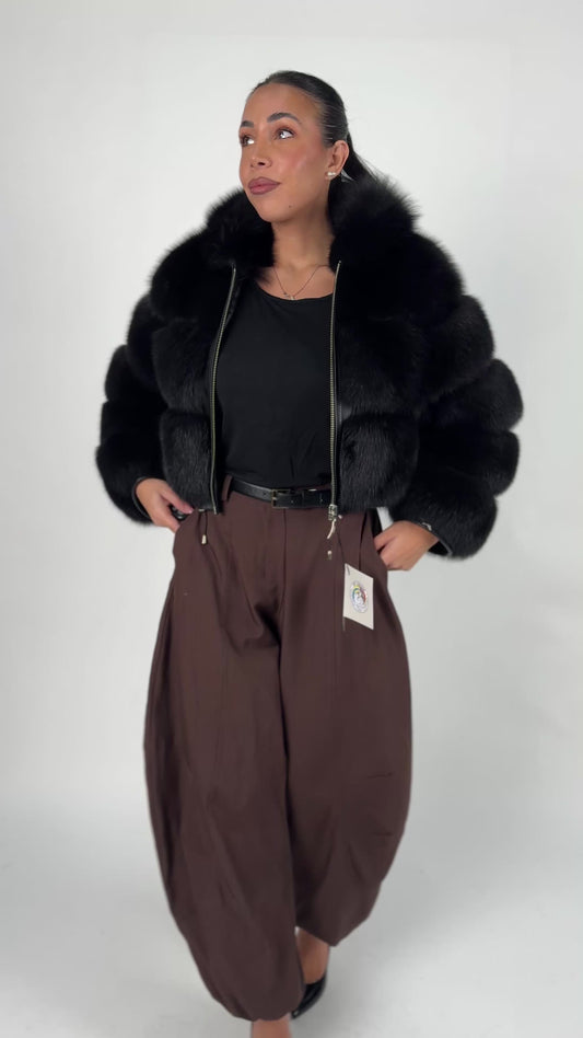 Bomber in volpe black N165